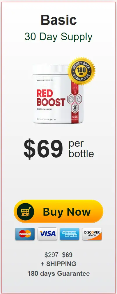 red boost blood flow support one bottle pack